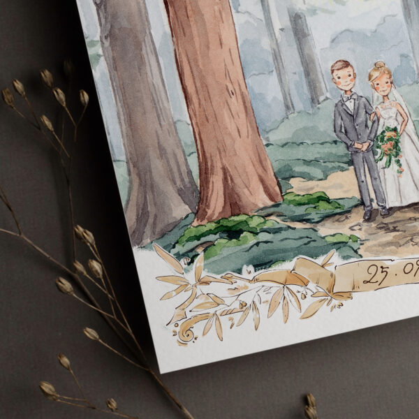 Wedding Invitation Set Forest